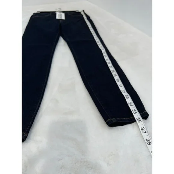 New L'AGENCE Size 27 Margot High-Rise Skinny Jeans Midnight Blue 2294DNM - Picture 6 of 14